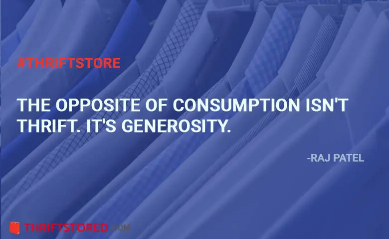 The opposite of consumption isn't thrift